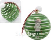 Mouse King Christmas tree ball, 8cm, green